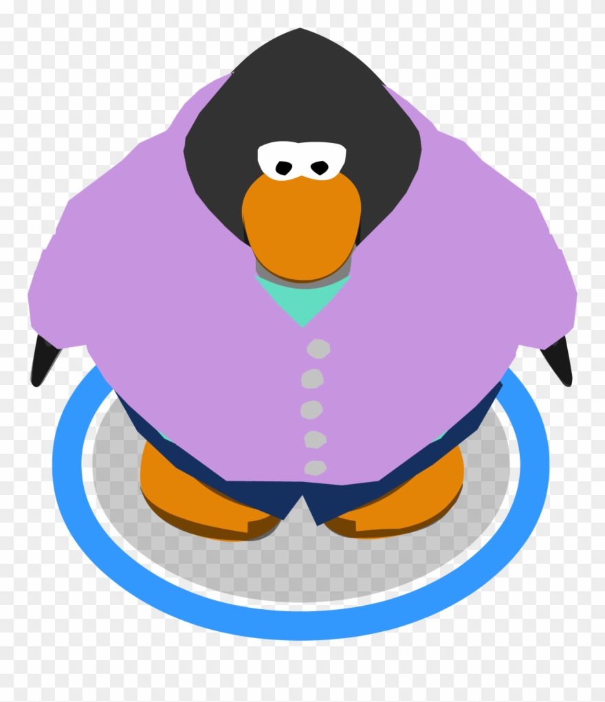 Image Back To School Outfit In Game Png Club Penguin - Club Penguin Blue Penguin Clipart