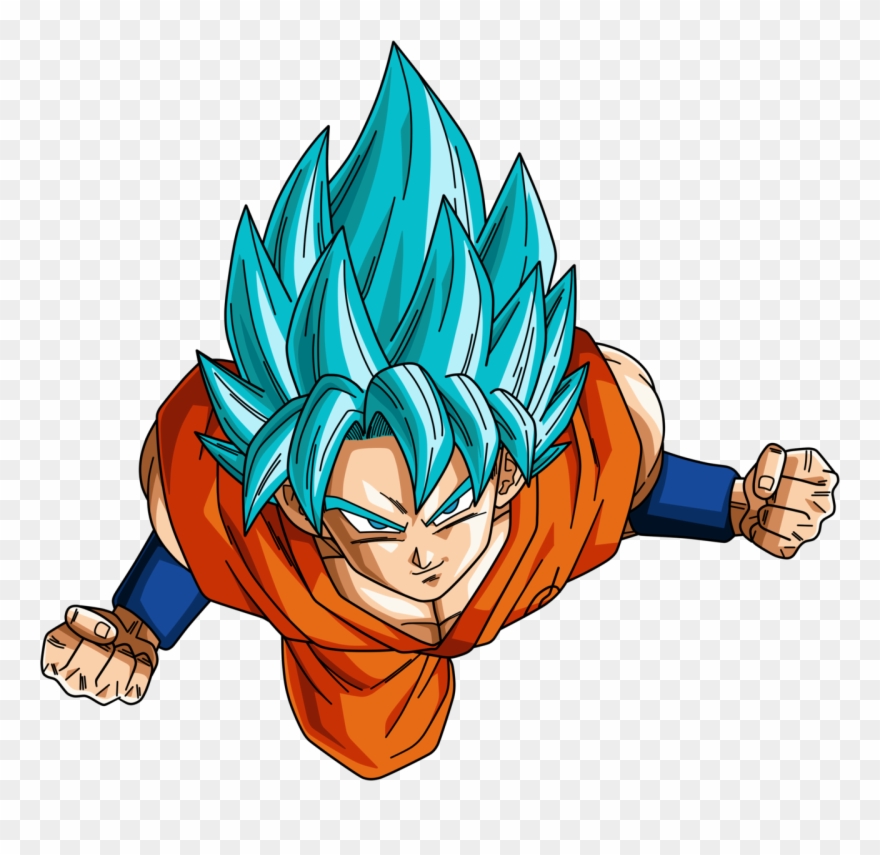 Songoku Super Saiyan God Clipart