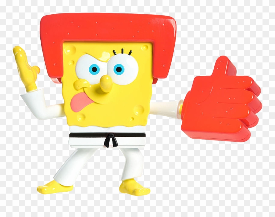 Karate Spongebob Action Figure - Sponge Bob Karate Chopper Clipart