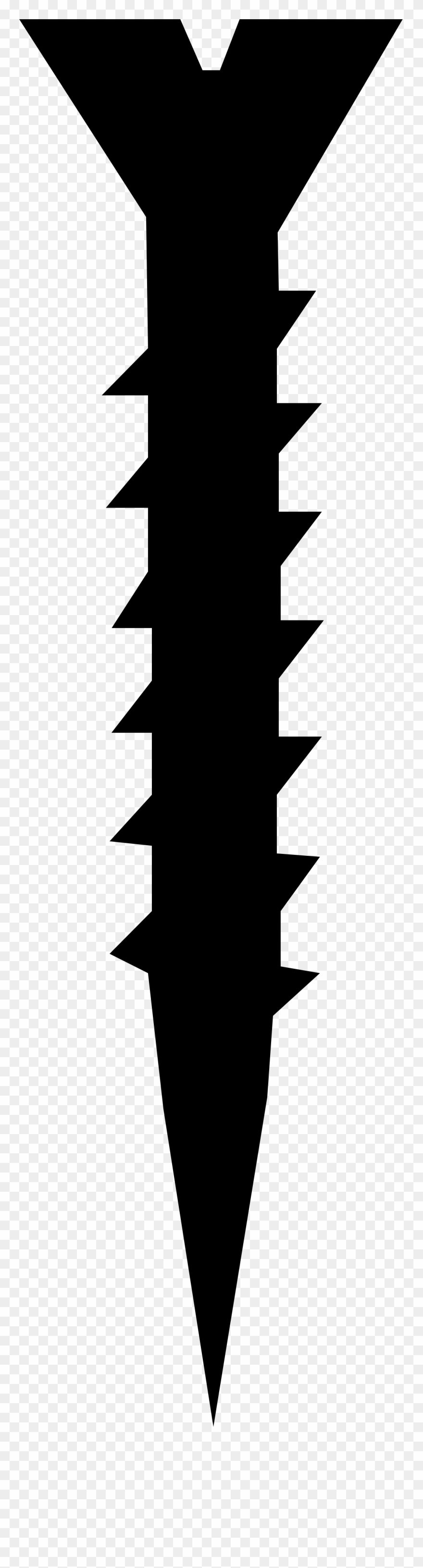 Screw Svg - Black Screw Clipart - Png Download