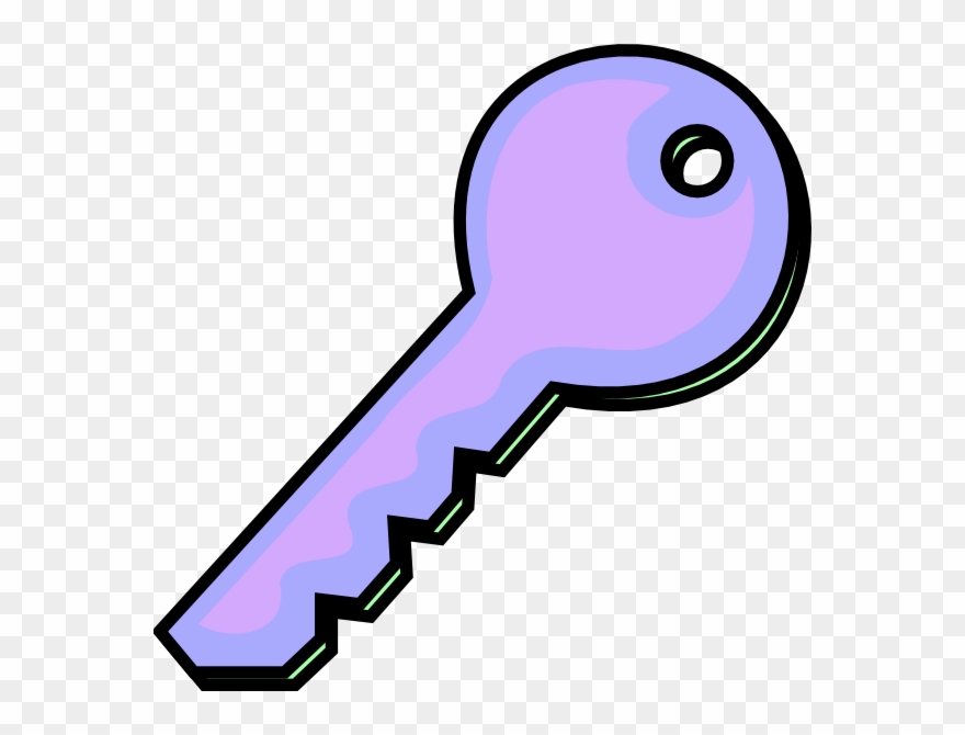 Purple Key Clipart - Png Download