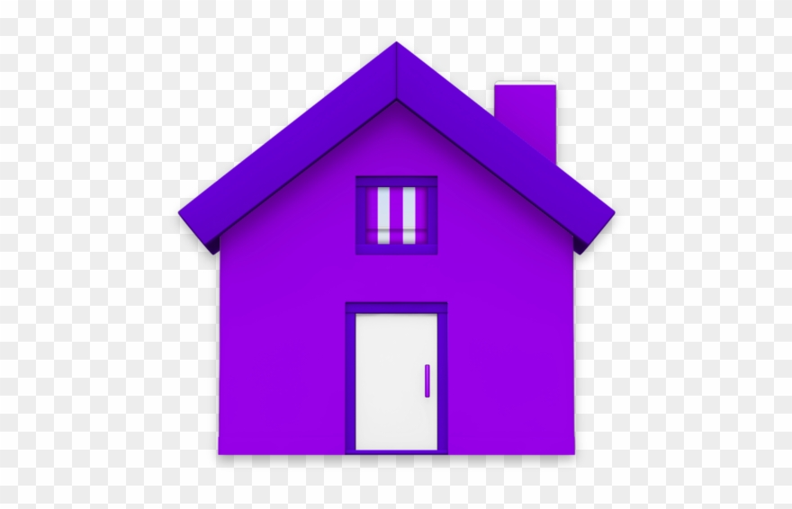 Birdhouse Clipart Purple Clipart Royalty Free - Purple Home Icon - Png Download