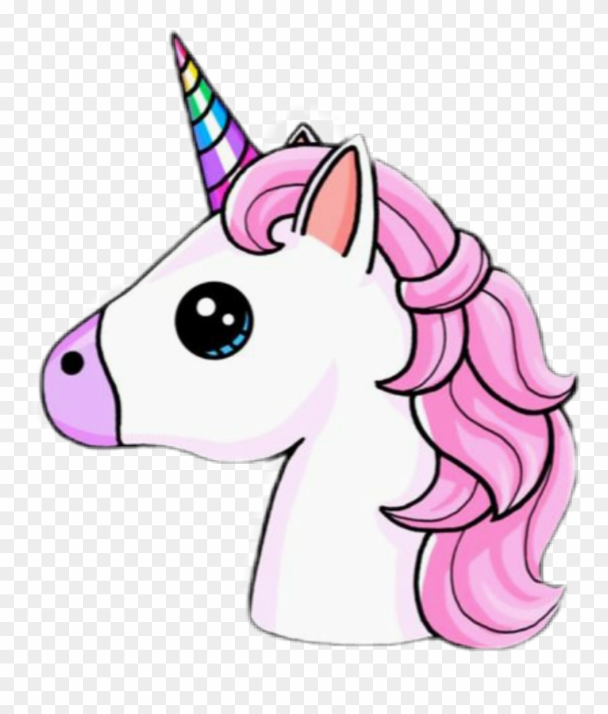 Unicorn Rainbow Colorful Pretty Horn White Magical Clipart