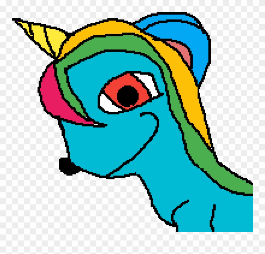 Evil Puppy Unicorn - Cartoon Clipart