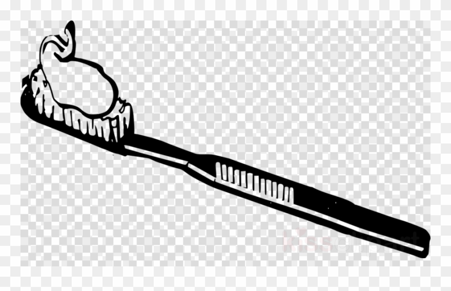 Download Brush Black And White Clipart Toothbrush Tooth - Tooth Brush Clip Art - Png Download