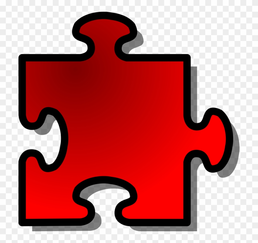 Jigsaw Puzzles Computer Icons Download - Red Jigsaw Piece 10 Clipart