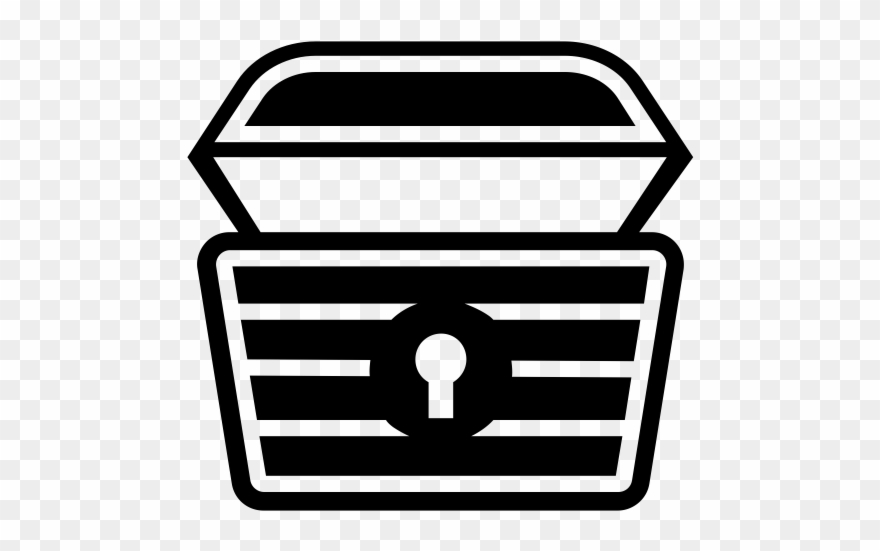 Treasure Chest Rubber Stamp Clipart