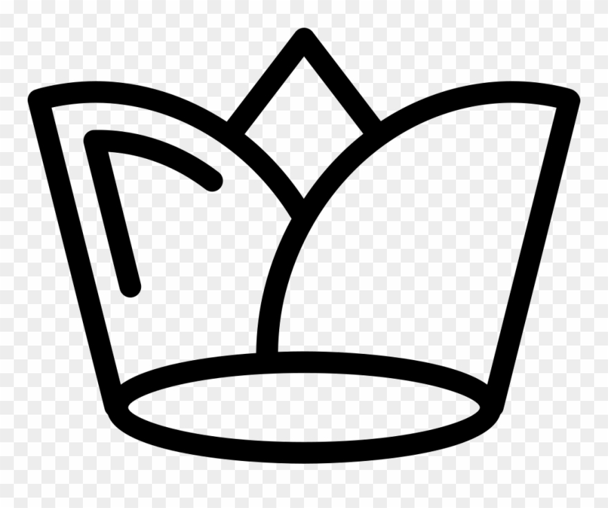 Royal Crown Of Thin Outline Comments - Crown Outline Png Clipart