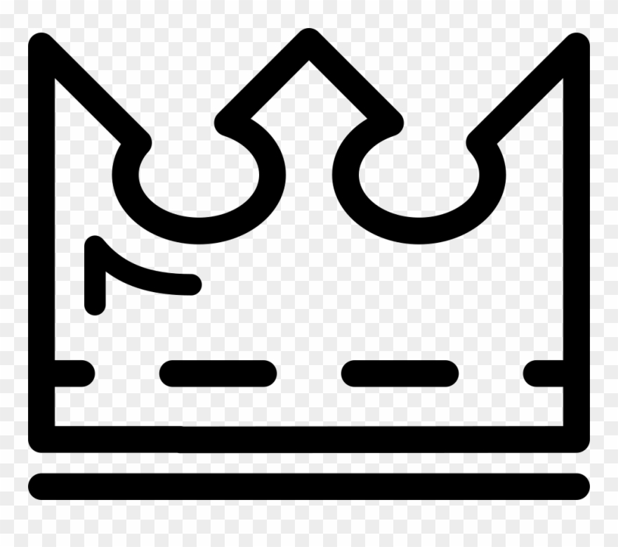 Royal Crown Outline Comments - Icon Clipart