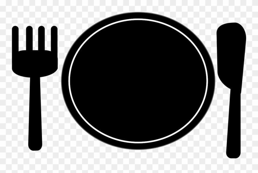 Svg Transparent Library Black Spoon Clipart - Png Download