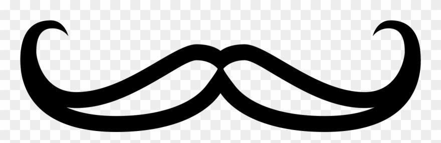 Handlebar Mustache Icon - Moustache Clipart