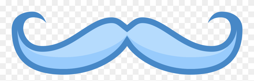 Handlebar Mustache Icon - Moustache Clipart