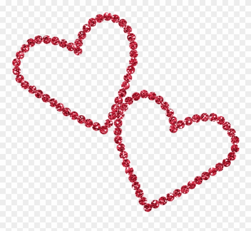 Red Diamond Hearts Png Clipart Picture - Diamond Hearts Png Transparent Png