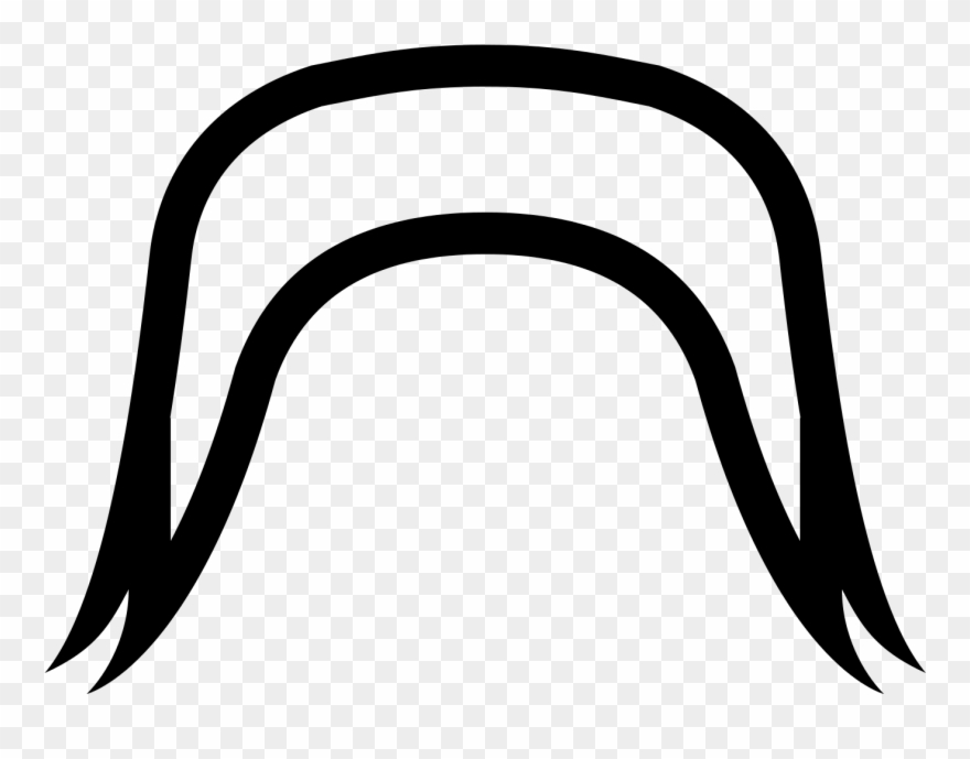 Mustache Clip Art Images Black And White🤷 - Icon - Png Download