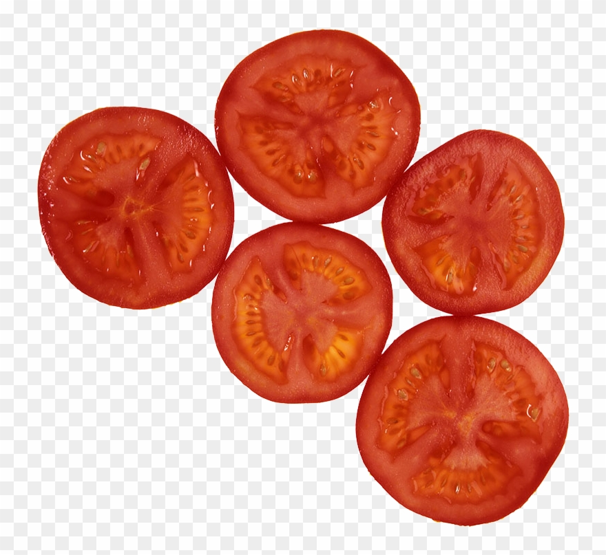 Cherry Pizza Vegetable Fruit - Tomato Slices Png Clipart