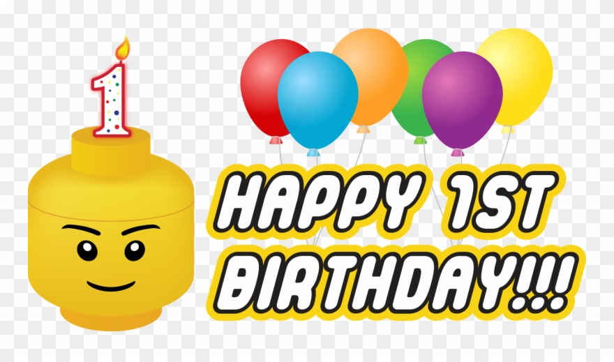 Png Black And White Stock The Brick Fan Turns - 1 Year Old Transparent Clipart