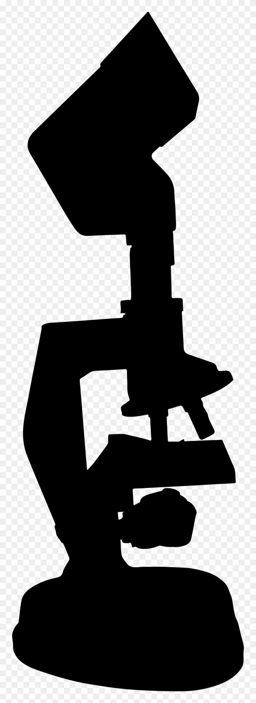 Big Image Png - Microscopio Blanco Y Negro Png Clipart