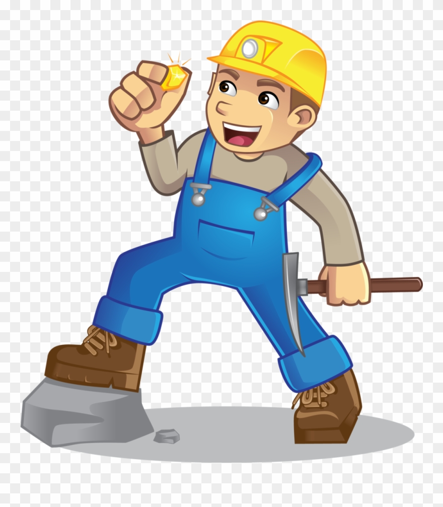 Miner Boots Graphicdesigner Graphic Design Rock Cave - Cartoon Clipart