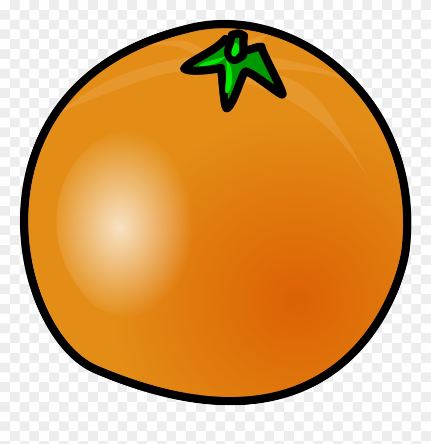 Open - Custom Orange Cartoon Shower Curtain Clipart