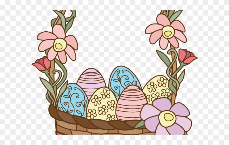 Basket Clipart Empty - Easter Basket - Png Download