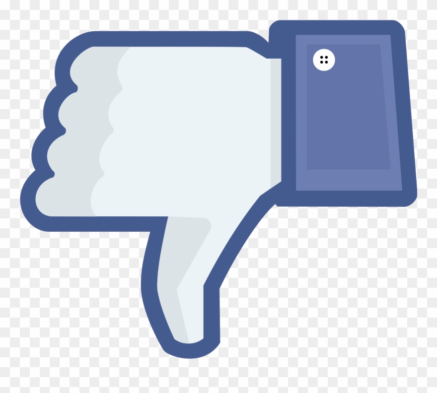 Not Facebook Not Like Thumbs Down - Dislike Png Clipart
