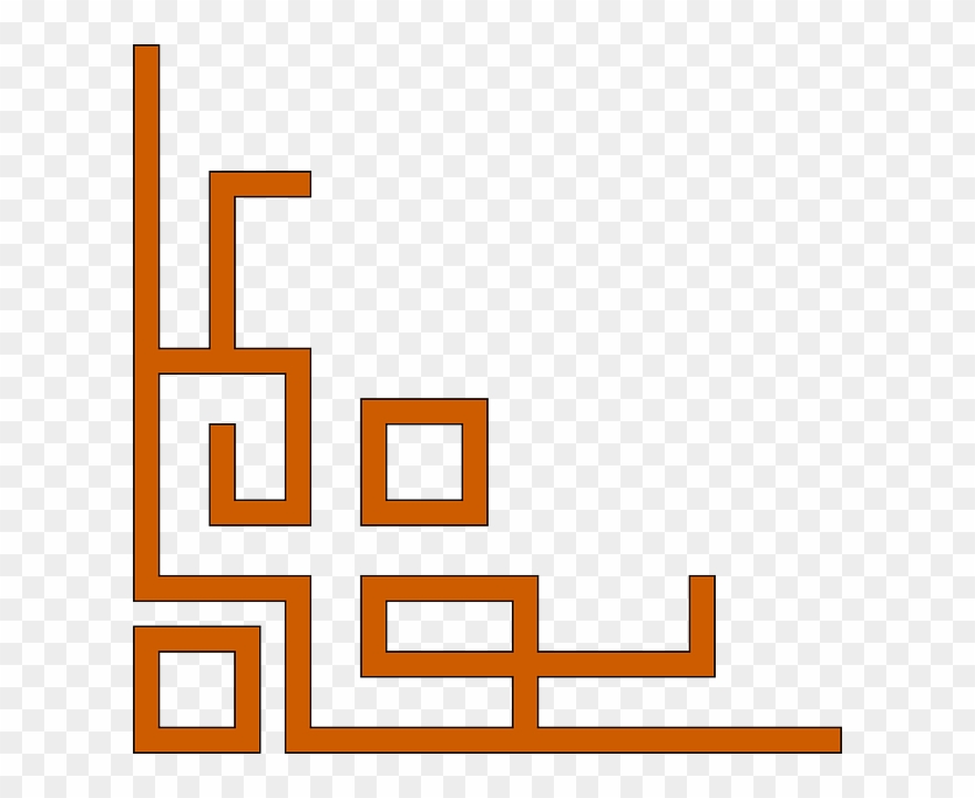 Lattice Corner Border Design - Clip Art Corner Borders - Png Download