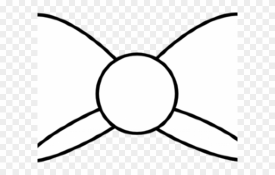 Bow Tie Clipart Black And White - Minnie Mouse - Png Download