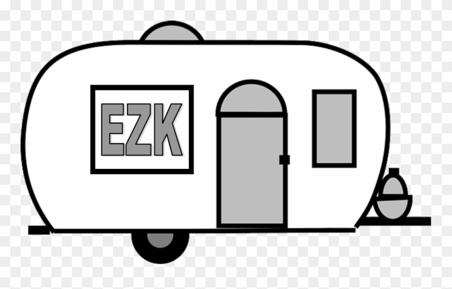 Camping Rv Park - Airstream Trailer Clip Art - Png Download