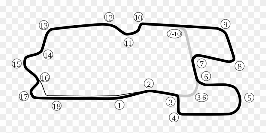 Heartland Park Topeka Road Course Map Clipart