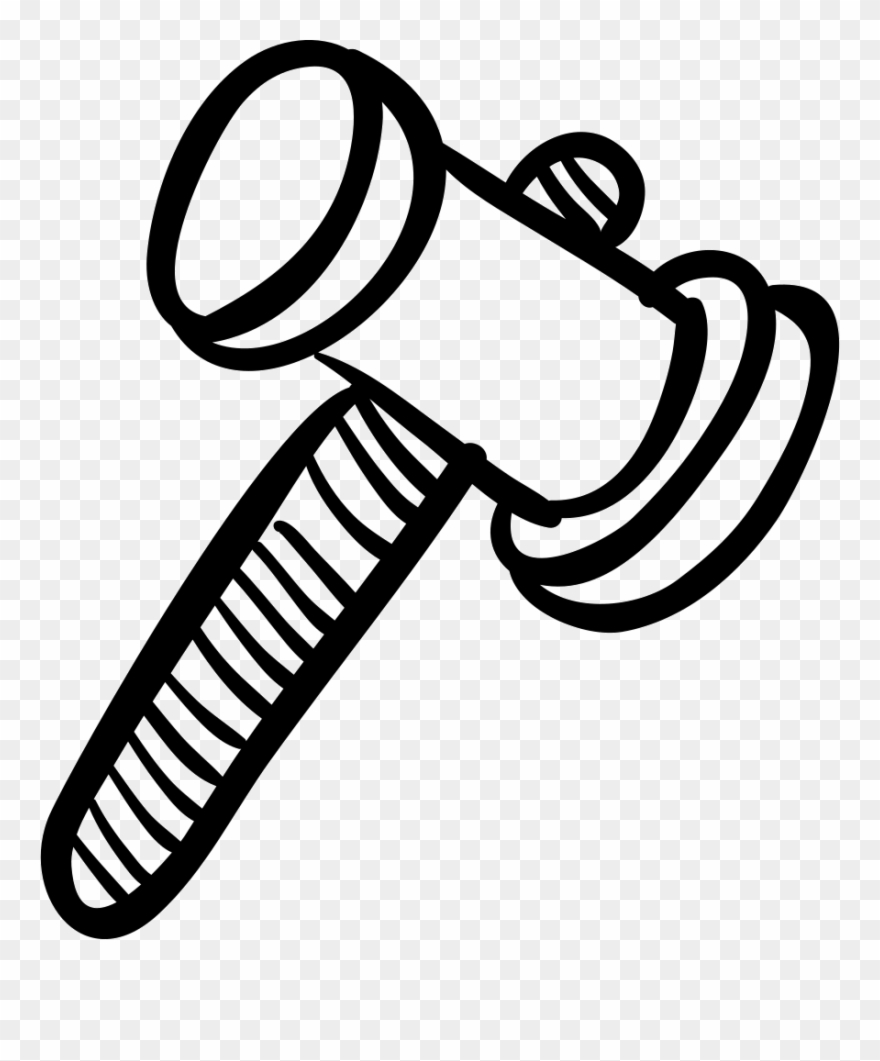 Hammer Cylindrical Hand Drawn Construction Tool Comments - Hammer Clipart