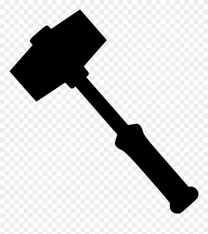 Metal Hammer Svg Png - Sledgehammer Icon Png Clipart