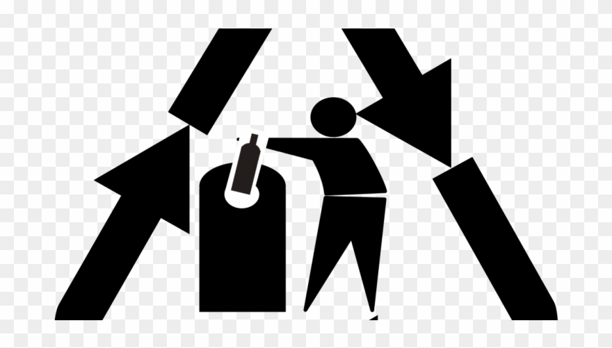 Let's Talk Trash - Simbolo De Reciclaje De Vidrio Clipart