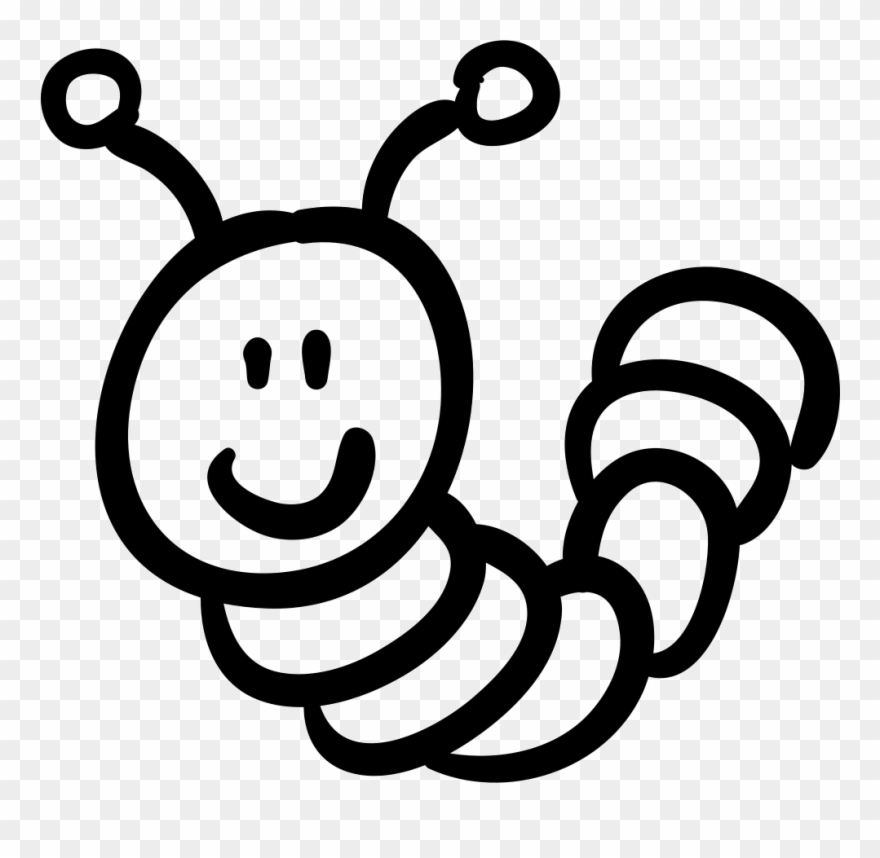 Worm Png Icon Free - Outline Of A Worm Clipart