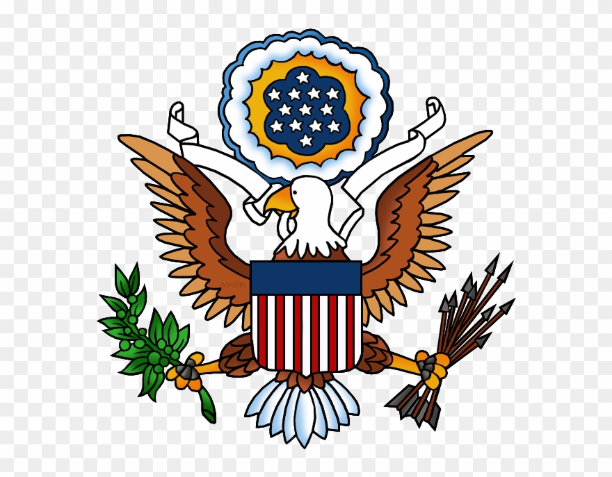 United States Clip Art By Phillip Martin, Great Seal - United States History Clip Art - Png Download