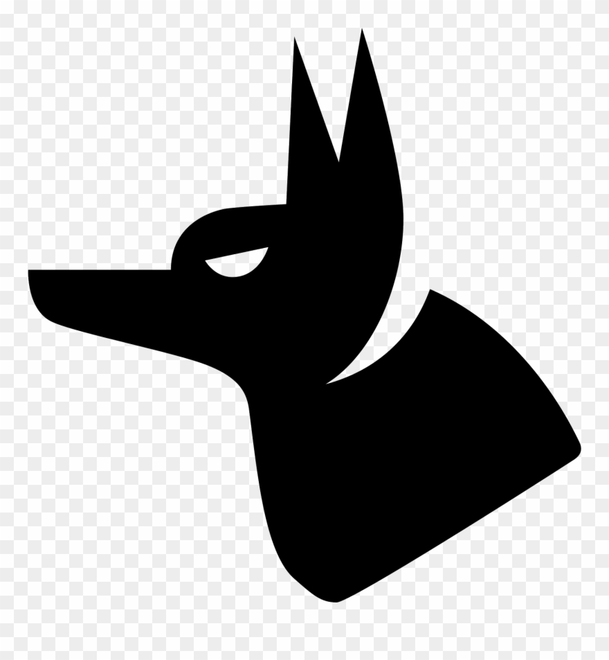 It Looks Like An Animal Like A Fox Or A Wolf Looking - Logo Anubis Png Clipart