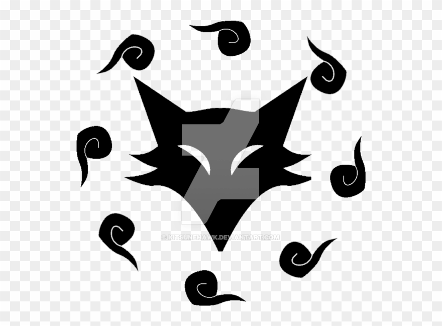 Spirit Fox Ninetails - Nine Tailed Fox Symbol Clipart