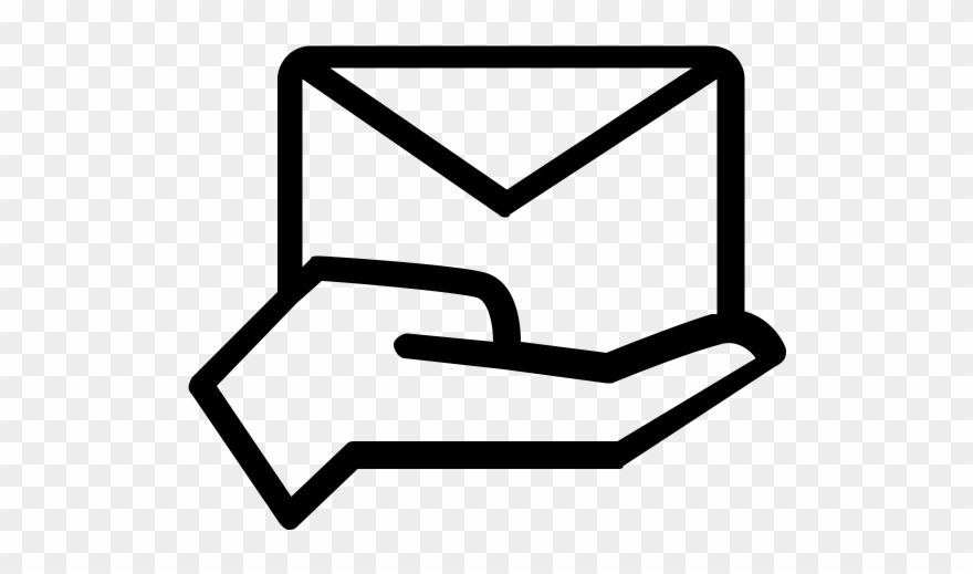 Envelope Rubber Stamp - Message Icon Png Clipart