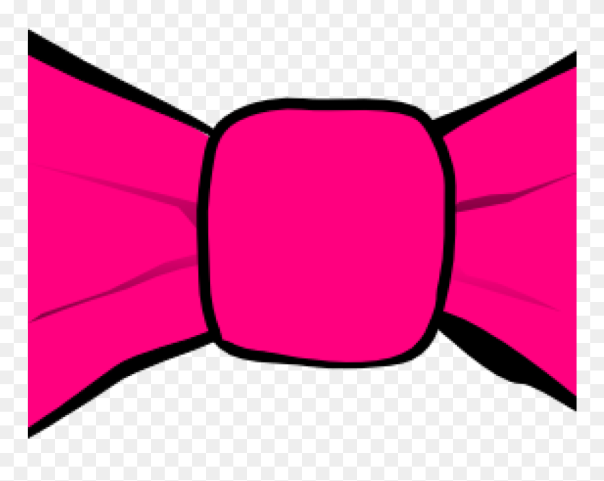 Pink Bow Clipart Hot Pink Bow Clip Art At Clker Vector - Clip Art Red Bow Tie - Png Download