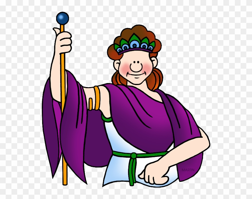 Hera / Juno - Juno Roman God Cartoon Clipart