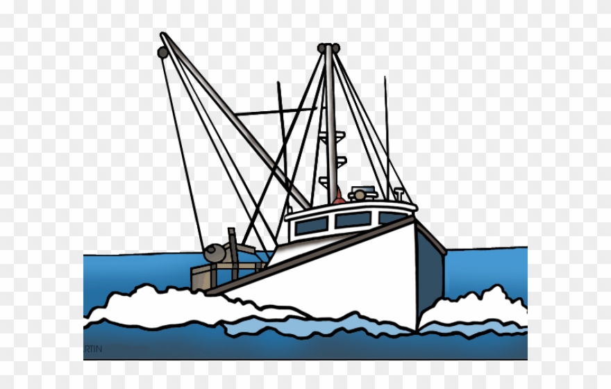 Fishing Boat Clipart Fishing Ship - Trawler Clipart - Png Download
