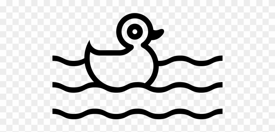 Duck Rubber Stamp - Bathtub Clipart