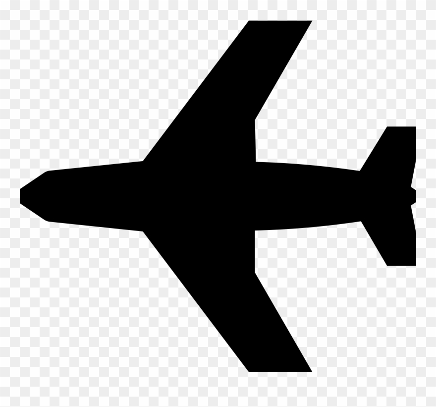 Free Clipart - Wrench - Airplane Black Cartoon - Png Download