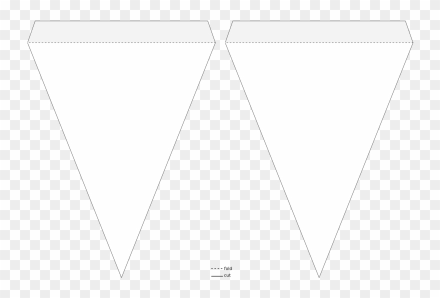 Medium Image - Pennant Banner Template Transparent Clipart