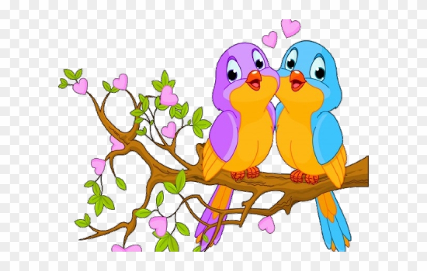 Love Birds Clipart Cartoon - Buenos Dias Y Feliz Domingo - Png Download
