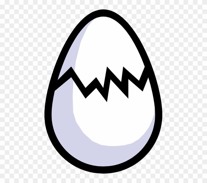 Vector Illustration Of Cracked Domestic Hen Chicken - Illustration Clipart