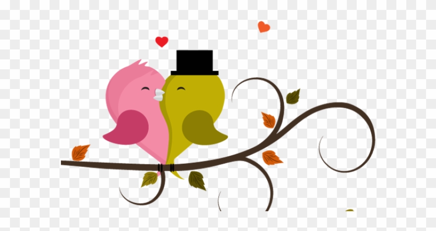Birds Love Cartoon Clipart