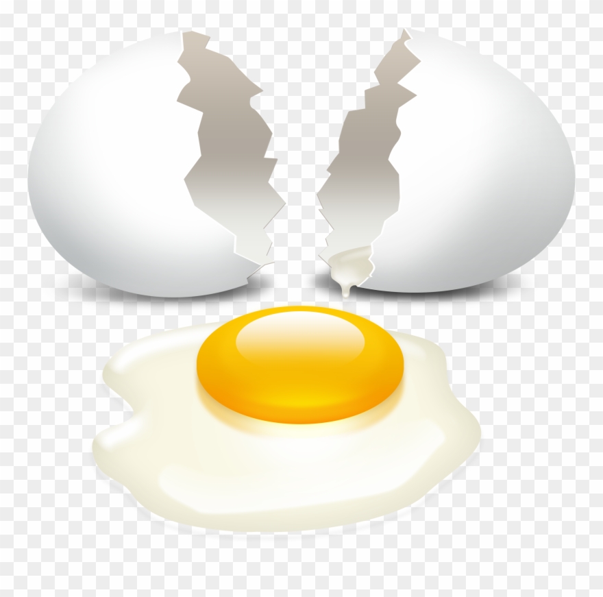 Cracked Egg Transparent Background Clipart