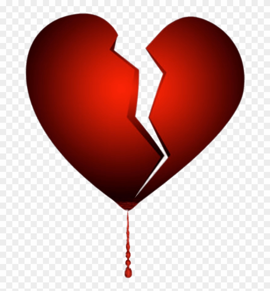 Broken Bleeding Heart Transparent Png - Broken Hearted Art Clipart