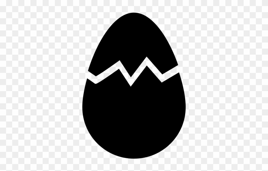 Broken Egg Rubber Stamp - Egg Clipart