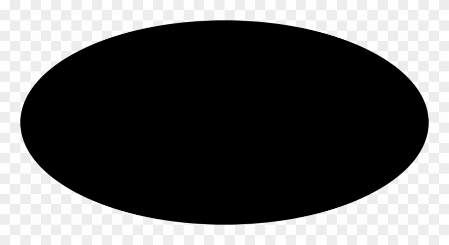 Oval Png Black And White Transparent Oval Black And - Black Dot Clipart